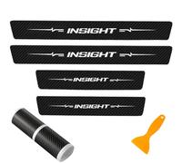 4pcs Car Door Sill Protector Carbon Fiber for Hon-da Insight Welcome Pedal Strips Kick Plates Styling Accessories with Film Scraper