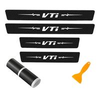 4pcs Car Door Sill Protector Carbon Fiber for Hon-da Vti Welcome Pedal Strips Kick Plates Styling Accessories with Film Scraper