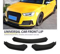 4PCS Car paraurti anteriore Lip Body Kit Spoiler Splitter PP paraurti Canard Lip Splitter per Honda per Audi per BMW Black