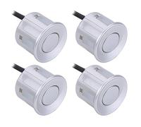 4Pcs Car Parking Sensor Reversing Vehicle Backup Detector System Reversing Probe(Silver)
