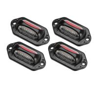 4Pcs Car Truck Trailer White & Red LED License Plate Tag Light Lamp