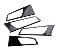 4pcs Carbon Fiber ABS Inner Door Handle Bowl Cover Fit for Hyundai Tucson 16-19