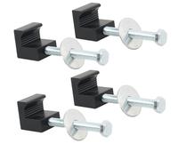 4PCS Cassetta Attrezzi Camion Montaggio Tiranti Alluminio J Gancio per Uso Affid
