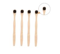 4pcs Cleaner linguistica Strumenti per la sanità orale per la lingua (nero)