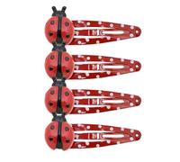 4PCS Coccinelle Clip di Capelli Per Adulti Bambini Divertente Barrettes Duckbill Clip Dei Capelli Estetica Pin Set Primavera Semplice Lato Moda Ornamento