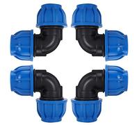 4Pcs Connettore adattatore gomito tubo acqua da 32mm a 32mm Accessori di raccordo a innesto rapido in plastica PE per depuratori d'acqua potabile