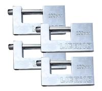 4pcs Container Luogo da 96 mm Iron Iron Duty Duty con 3 tasti per la spedizione di magazzini garage, container, garage