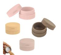 4Pcs Contenitori da Viaggio 20Ml Barattoli in Silicone per Crema Vasetto Vuoto Contenitori con Coperchio per Lozione Crema Le Mani Per Il Corpo