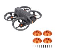 4PCS Copertura del Motore in Lega di Alluminio per DJI Avata 2, Coperture del Motore Coperchio Protettivo Avata 2 Droni Copertura Parapolvere (Arancione)
