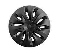 4PCS Coprimozzo Copricerchio di ricambio Cherry Blossom Performance compatibile con Tesla Model Y Juniper 19 pollici Copriruota Automobile 2025+(1PCS-Matte Black A)