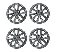 4PCS Coprimozzo di Ricambio Tappo Copertura Della Ruota Automobile Cerchio Completo Kit Parte Compatibile Con Tesla Modello 3 18 pollici 2018-2023(Gun Grey)
