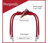 4pcs Corno Bottoni Toggle Chiusure Fai da Te Cinese Hanfu Tang Abito Accessorio