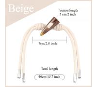 4pcs Corno Bottoni Toggle Chiusure Fai da Te Cinese Hanfu Tang Abito Accessorio