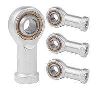 4Pcs Cuscinetto Articolato Snodato Cuscinetti Sferici Filettato Auto-Lubrificante Asta Fine Cuscinetto Sferico Stelo Filettatura Femmina Filettatura Estremità (M12)