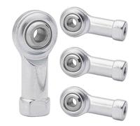 4Pcs Cuscinetto Articolato Snodato Cuscinetti Sferici Filettato Auto-Lubrificante Asta Fine Cuscinetto Sferico Stelo Filettatura Femmina Estremità (M4)