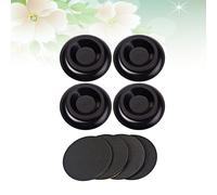 4pcs D10 plastica pianoforte caster tazze tazza rotonda venatura del legno
