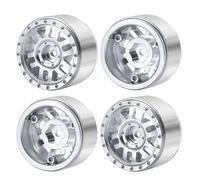 4pcs da 1,0 pollici in metallo in metallo a bordo della ruota per beadlock morsi compatibili con 1 modelli di auto RC a 24 come SCX24 90081 AXI00001 AXI00002 e simili veicoli da strada(Type 11)