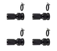 4pcs Da 1/2 Pollici In Unità Quadrata A 1/4 Pollice Manicotto Manicotto Esagonale Convertitore Convertitore Rapido Rilascio Bit.