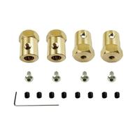 4pcs da 5 mm a 12 mm Modi ottone Adattatore esagonale compatibile con C14 C24 C34 C44 B14 B24 B16 B36 D12 MN D91 96 99S Accessori per auto per auto RC per vari modelli RC(1set)