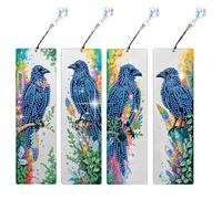 4pcs Dark Crow a tema Bookmark for gli appassionati di lettura (SQY161)