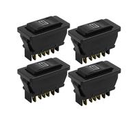 4pcs DC 12V 5 Pins Momentary Electric Power Window Switch Universal Passenger Side Power Window Switch Front Right Car Electric Power Master Window Switch