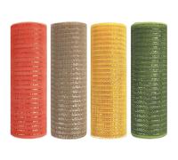 4pcs deco mesh da 10 pollici rotoli da 10 yards a mesh arancione oro verde marrone Halloween Ribbon per la festa del Ringraziamento autunnale