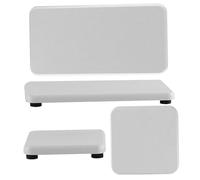 4pcs Diatomite Lavello in Pietra Passa 3,2x6.3 '' ＆ 3.2x3.2 '' Vassoio di Pietra Che Assorbente per lavello Non Slip Solping Diatomite Diatomite Diassino di Pietra Vassoio di Asciugatura in Pietra PE
