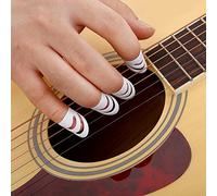 4Pcs dito Scelte Thumbpicks protettore Set in plastica per chitarra basso Mandolino ukulele