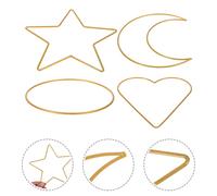 4pcs Dream Catcher Anelli diy Dreamcatcher Accessori per arredamento (Golden)