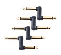 4Pcs Effetti Pedale Chitarra Patch Connettore Accoppiatore Maschio a Maschio Offset Spine Adattatore 6.35mm A 6.35mm Adattatore Convertitore