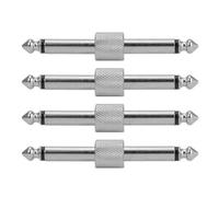 4Pcs Effetti Pedale Chitarra Patch Connettore Accoppiatore Maschio a Maschio Offset Spine Adattatore 6.35mm A 6.35mm Adattatore Convertitore