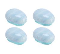 4pcs Egg Forma Districante Brossaglie Portatili alla Moda alla Moda Elegante Capelli Eleganti Spazzole Schiacciate, Organizzatore di Capelli, Spazzola per Capelli Portatile per