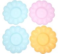 4pcs Egg Organizer Egg Box Household Box Reusable Stackable Plastic Trays for Tables and Cabinets with Random Colour Random Color Professional process