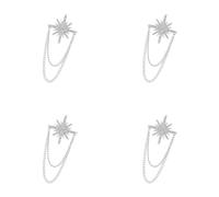 4Pcs Elegante Corrispondenza Risvolto Clip Set di Design Moderno Vestito Gioielli Elegante Maglione Scialle Clip Pin Per Gli Uomini Donne Vestito Pin Risvolto, Love money, come descritto