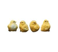 4pcs Emulazione Little Yellow Chicken Set Animali Decorazioni Per La Casa