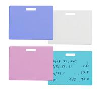 4pcs Erasable Badge Sticky Notes, 4Pcs Mini Erasable Whiteboard For ID Badges | Pocket-Sized Vertical Memo Whiteboard, For Writing Noting Men Women Teachers Doctors Caregivers School Hospital