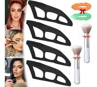 4Pcs Eyetour Eyeshadow Tool,Eyeshadow Assistant,Eyetour Eyeshadow Guide,Reusable Eyeshadow Stencil, Eye Makeup Aid Tool,Quick Make-Up Stencils,Eyeliner Template For Women