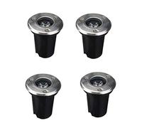 4PCS Faretti Da Incasso For Esterni 85-265V Luci Paesaggistiche - Faretto LED, IP67 Impermeabile, Luce da percorso/Luce sotterranea a LED/Luci per pozzi interrati paesaggistici/Faretto decorativo ( Co
