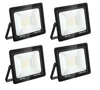 4PCS Faretto LED 100W, 10000LM 6000K Faretti LED da Esterno Per Giardino