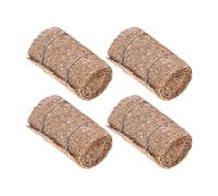 4pcs fasci di paglia naturale per miniatura casa delle bambole display educativo scena fattoria puntelli bambino sicuro fingere gioco fornitura di erba di paglia in miniatura mestiere fornitura