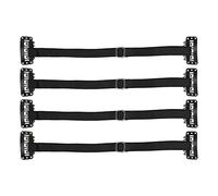 4PCS Fascia per il Sollevamento del Viso con Fermaglio per Capelli, Cintura Elastica Regolabile per il Sollevamento del Viso (Nero)