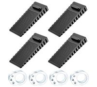 4pcs fermaporta in gomma + 4 fermaporta maniglia,Fermaporta pavimento antiscivolo,regolabile in altezza,ferma porta da pavimento,fermaporte,ferma porte da terra,cuneo fermaporta,fermaporta a pavimento