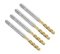 4pcs Filetti a Spirale per UNC 6-32 Rivestiti Titanio per Utensili Filettatura