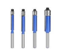 4Pcs Fresa A Flussione Con Doppio Cuscinetto Per Falegnameria
