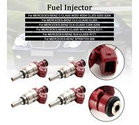 4PCS Fuel Injector A2710780023 Per Mercedes Benz C-Class CLK-Class 1.8L L3