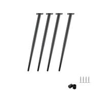4pcs Gambe Di Ricambio Mobili Gambe Oblique Coniche In Metallo Per Divano/Armadio/Comò/Porta TV/Progetti Fai Da Te, Rotondi Affusolati Mobili Piedi, Metà Secolo Stile Moderno(Black,60cm(23.6in))