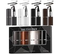 4pcs Gel Eye-Liner Pencil, Eyeliner a prova di smuco, trucco per gli occhi ad asciugatura rapida, Formula a prova di squillo e a prova di smuco, 15x10x4, 15x10x4 per la raccolta, la vita quotidiana