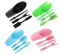 4Pcs Giardino Fioriera Kit Semina Pala Paletta Secchio Bonsai Foratura Strumento