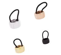 4pcs Glitter Coda di Cavallo Titolari Elastico Strass Fascia Per Capelli Multicolore Cravatta Dei Capelli Delle