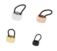 4pcs Glitter Coda di Cavallo Titolari Elastico Strass Fascia Per Capelli Multicolore Cravatta Dei Capelli Delle
